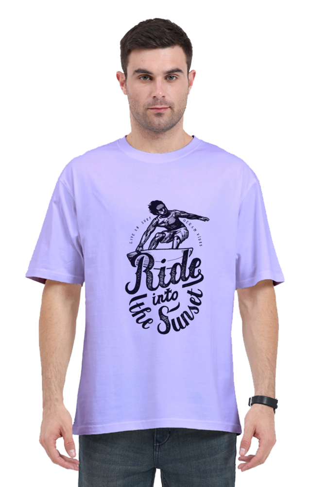 Ride Into Sunset Oversized Classic T-Shirt