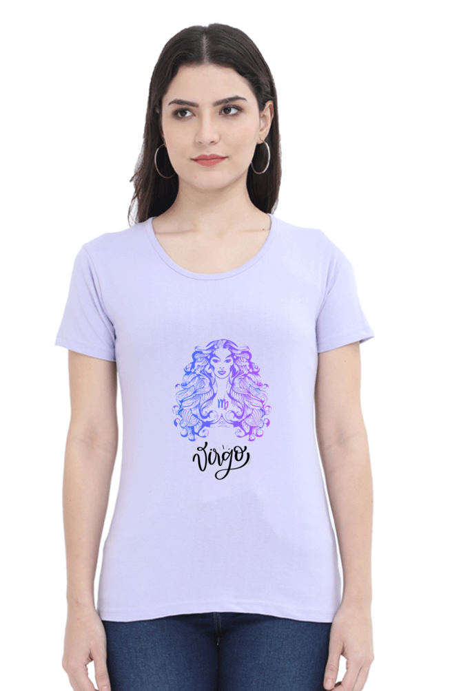 Virgo Zodiac Female Round Neck T-Shirt