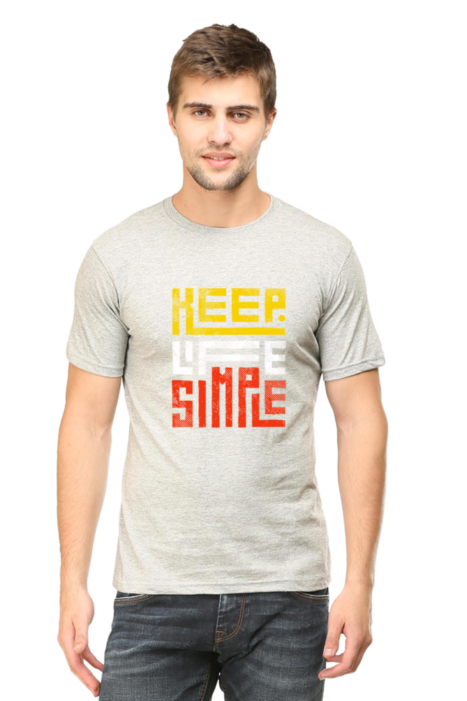 Keep Life Simple Round Neck Classic T-Shirt