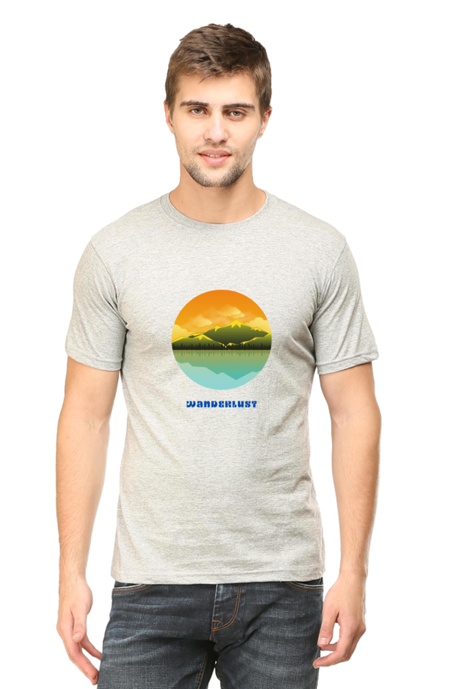 Wanderlust Round Neck Classic T-Shirt