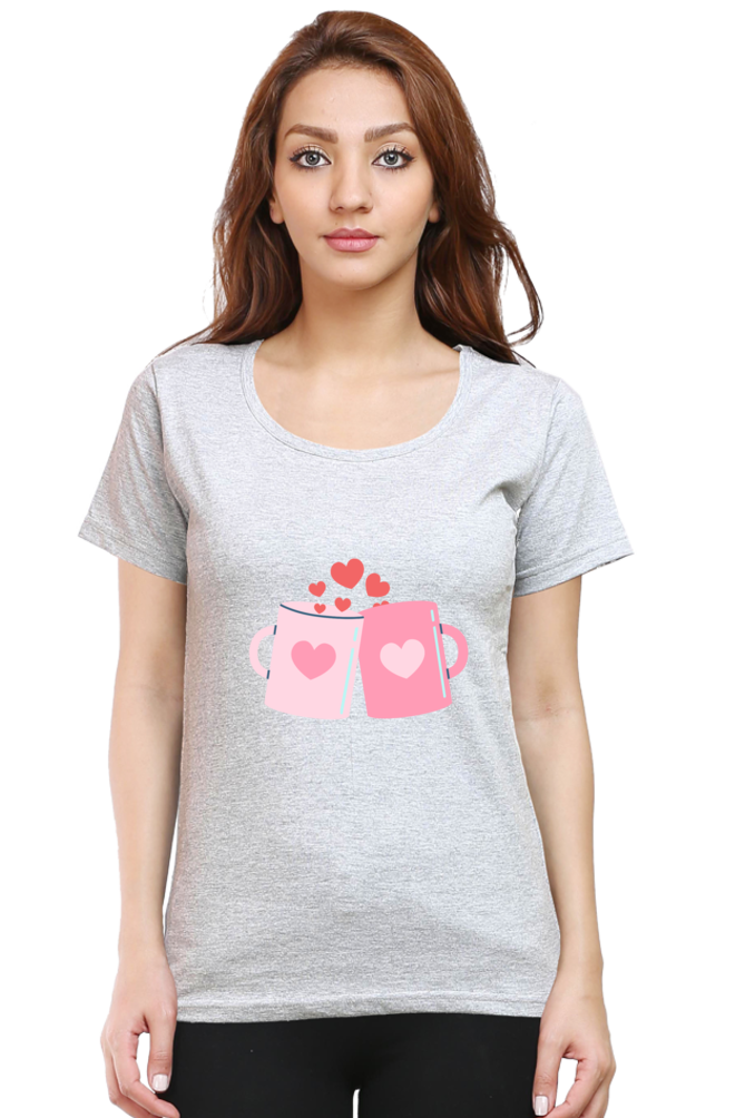 Love Mugs Round Neck T-Shirt