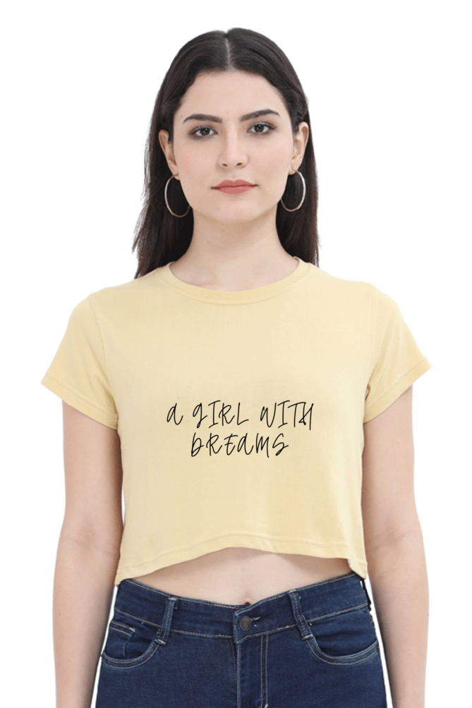 Girl With Dreams Crop Top