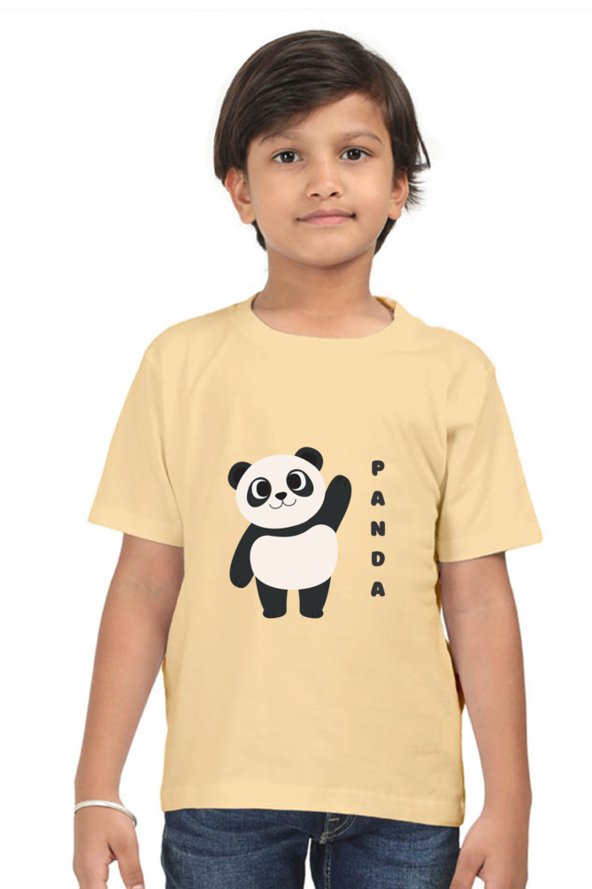 Boys Round Neck Panda