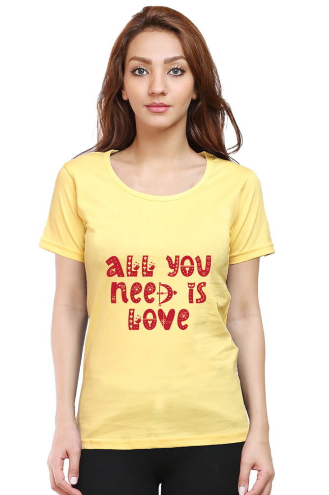 All You Need Is Love Round Neck T-Shirt