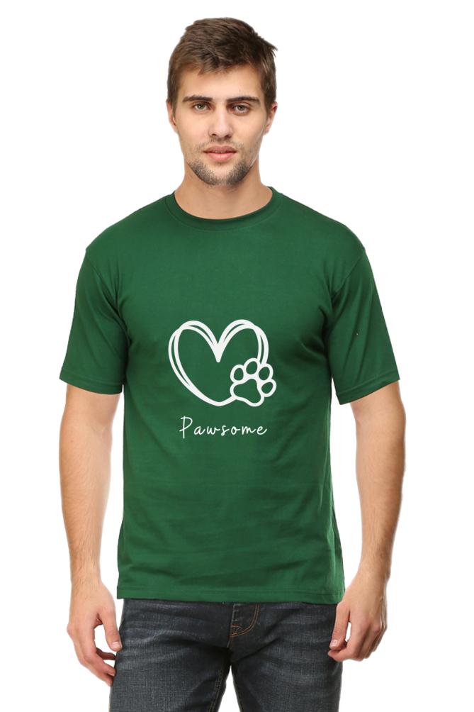 Pawsome Round Neck T-Shirt