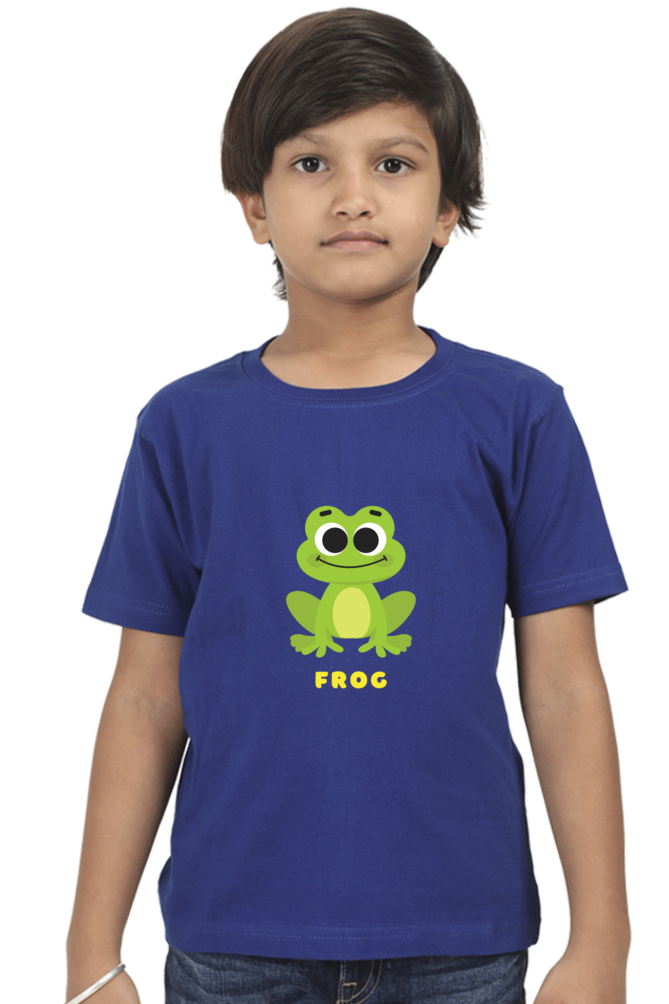 Boys Round Neck Frog