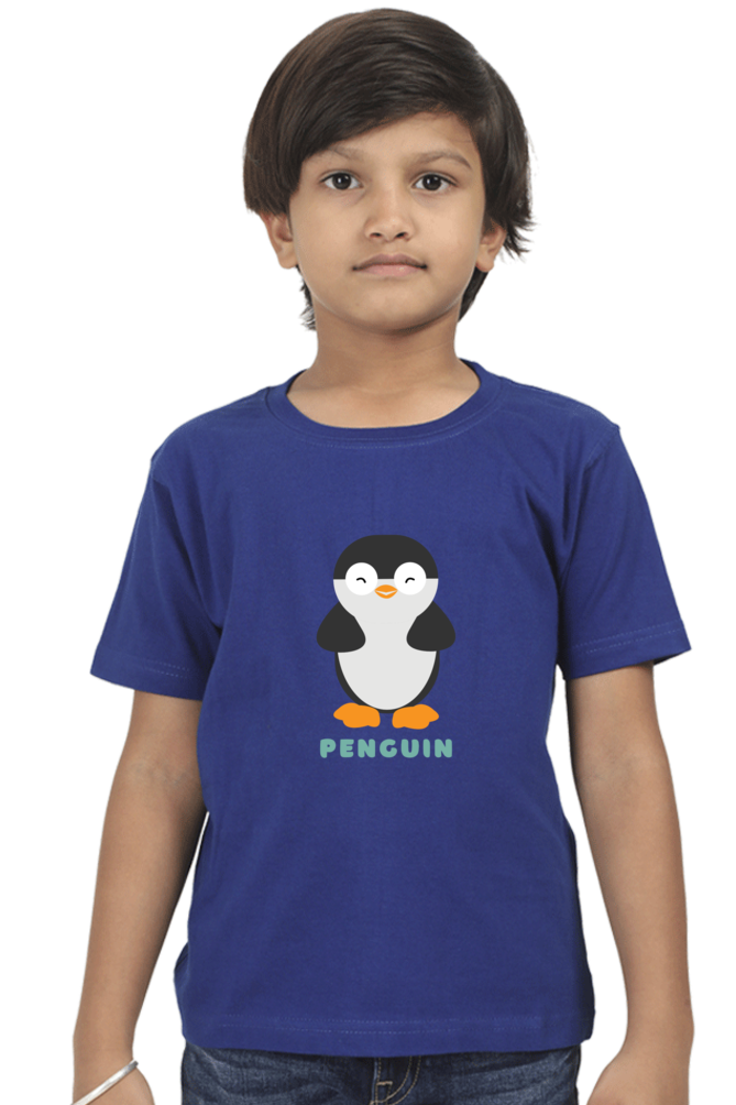 Boys Round Neck Penguin