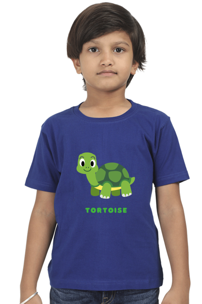 Boys Round Neck Tortoise