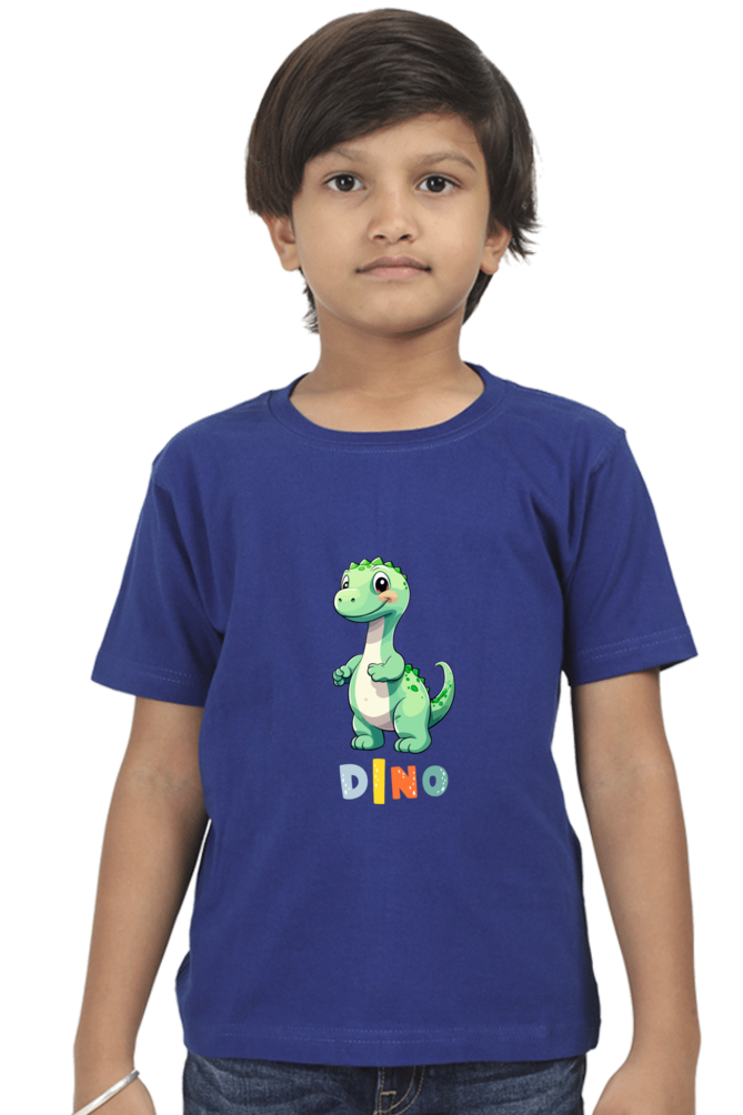 Boys Round Neck Dino