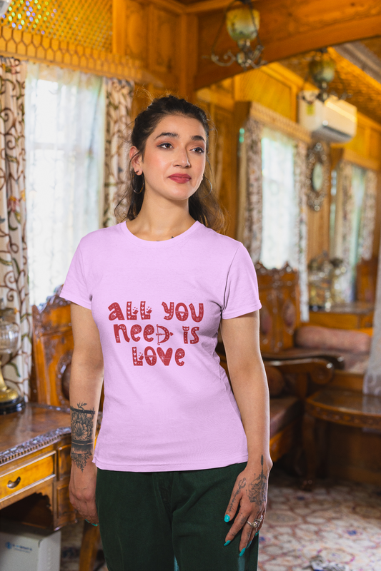 All You Need Is Love Round Neck T-Shirt