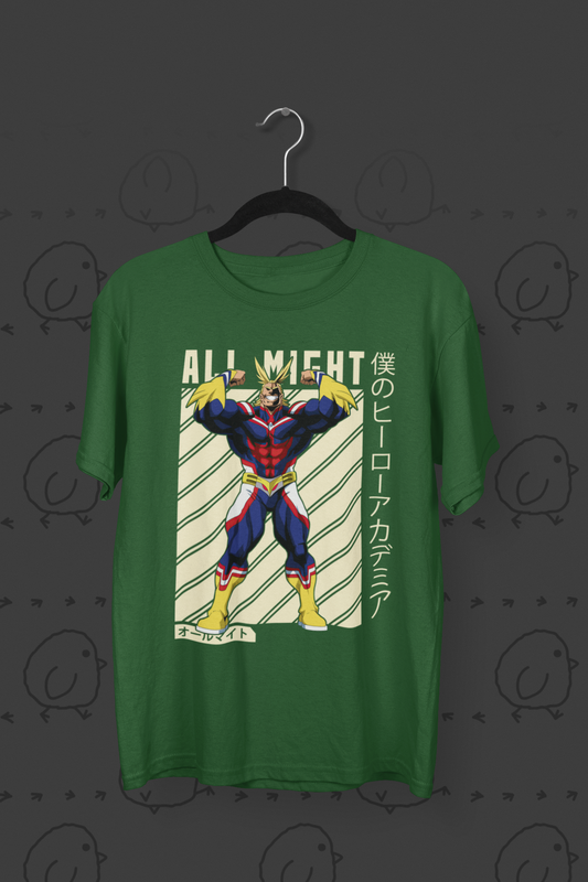 All Might Round Neck T-Shirt