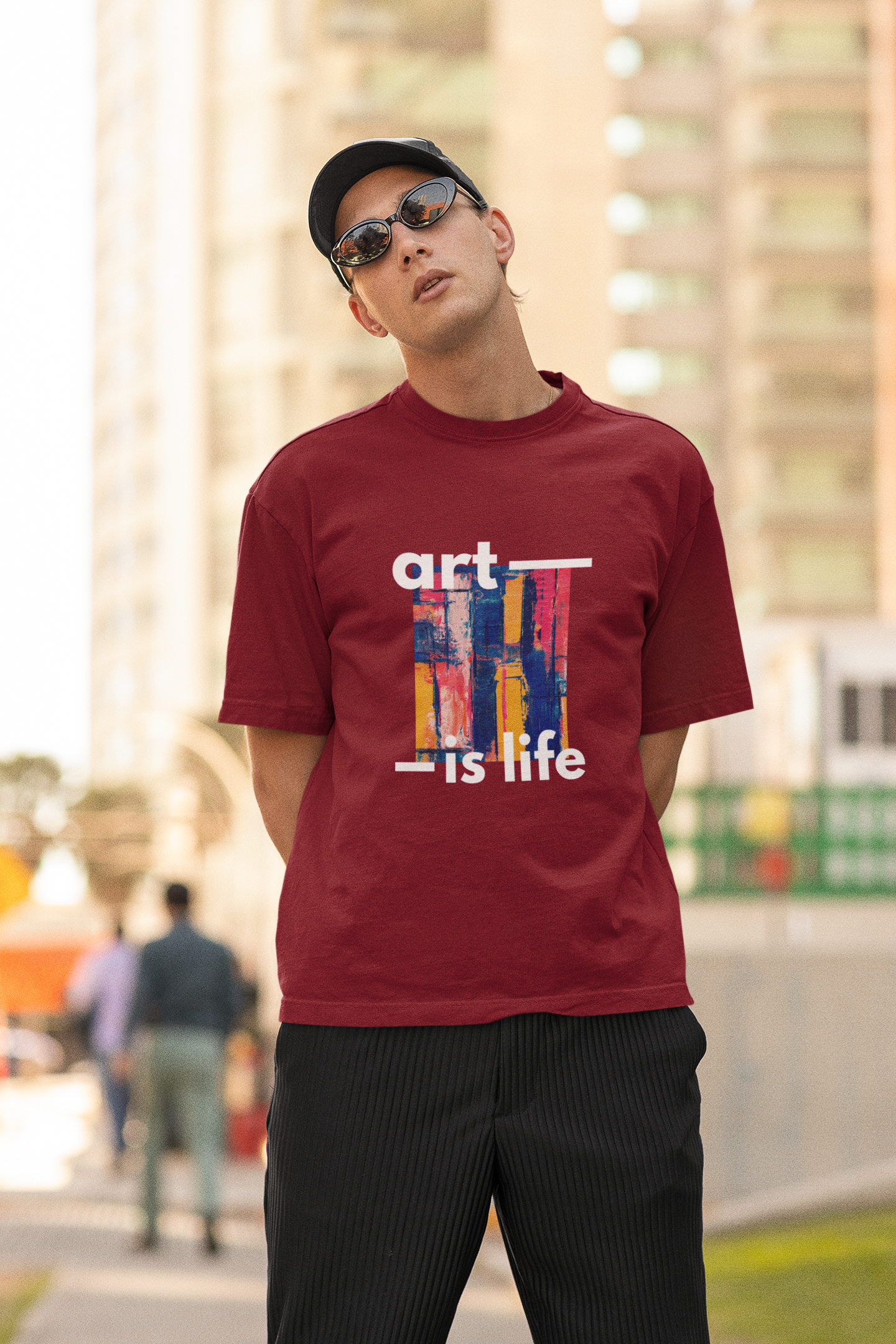 Art Is Life Oversized Classic T-Shirt