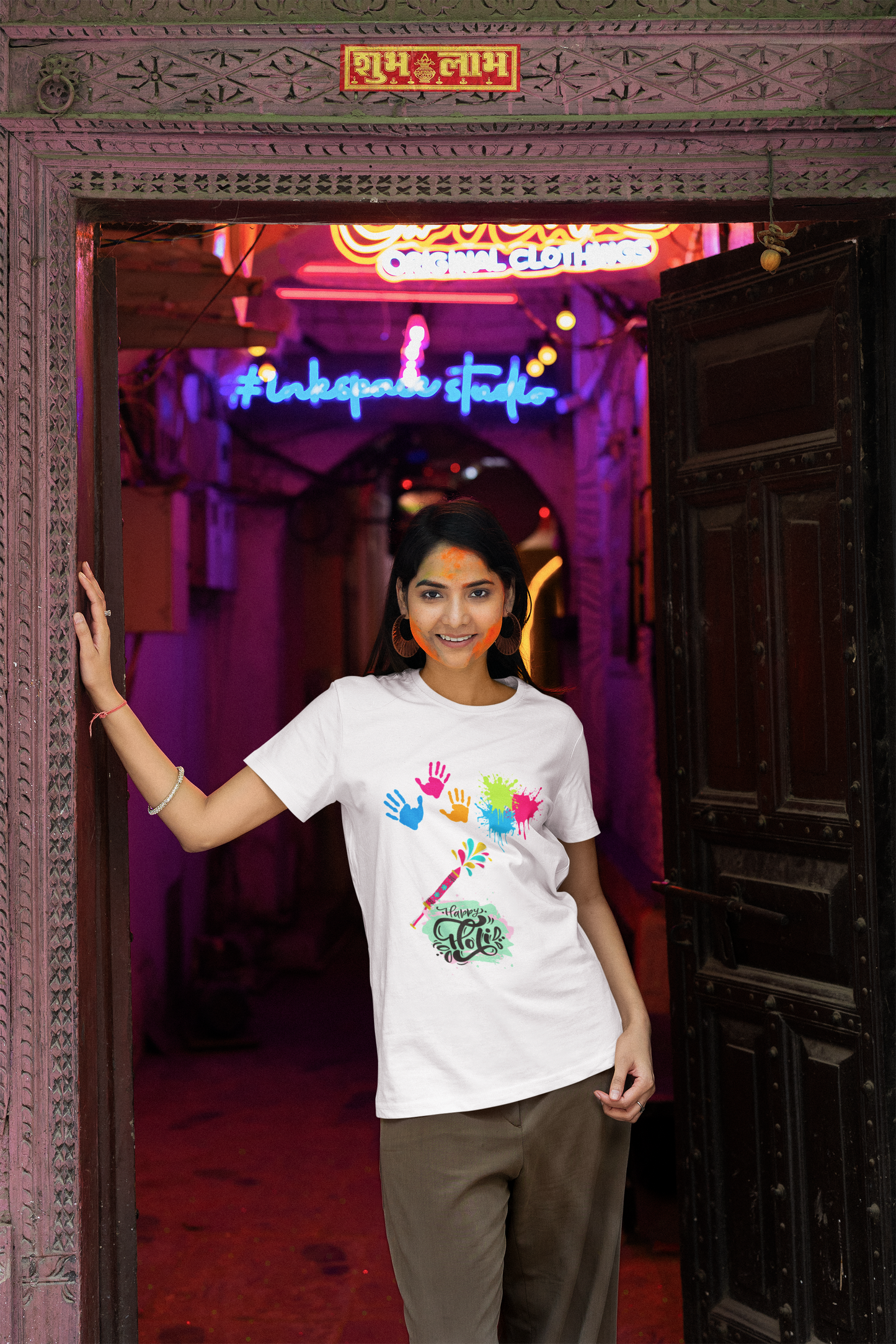 Happy Holi T-Shirt for Women