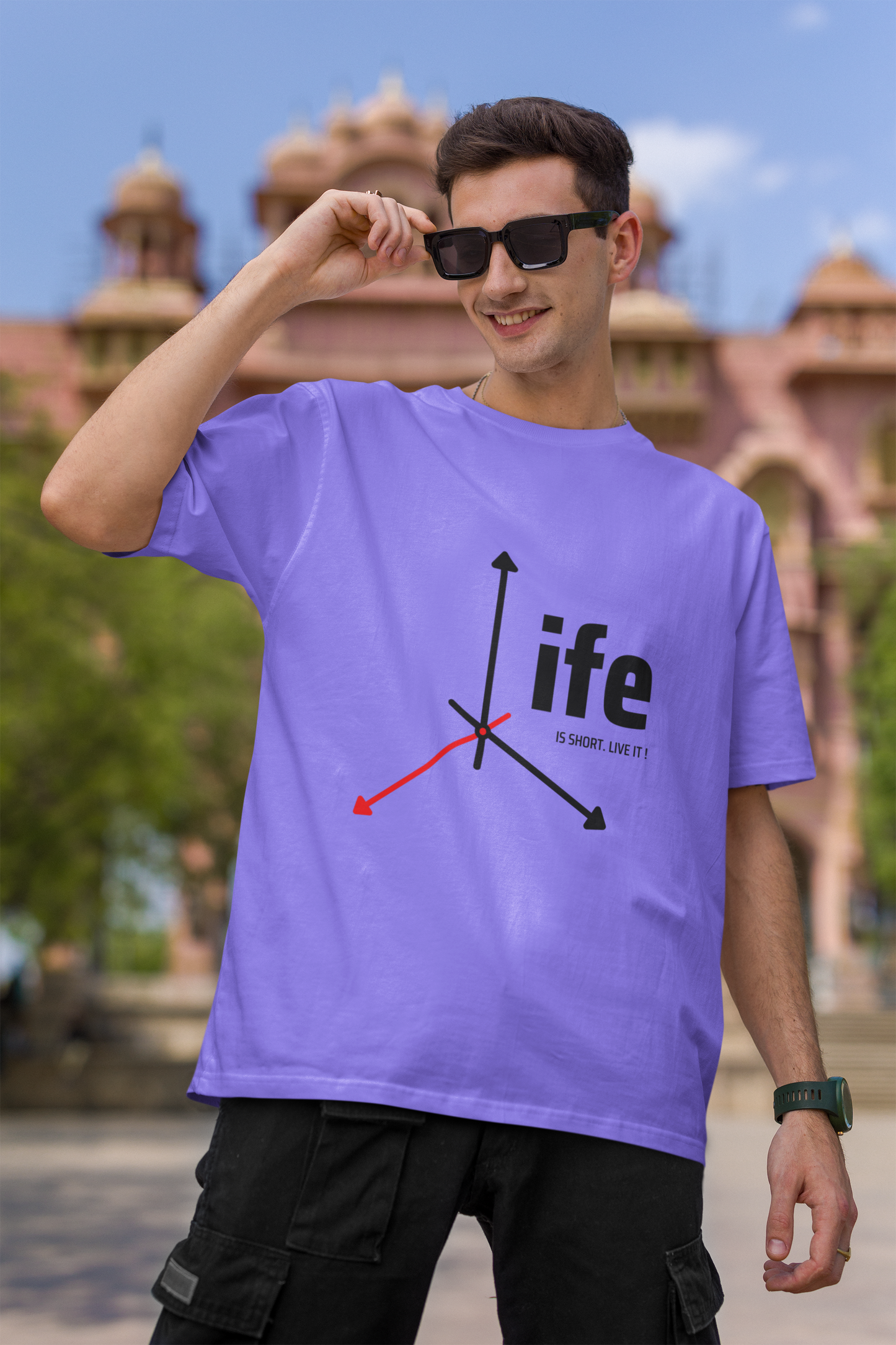 Life Is Short Oversized Classic T-Shirt