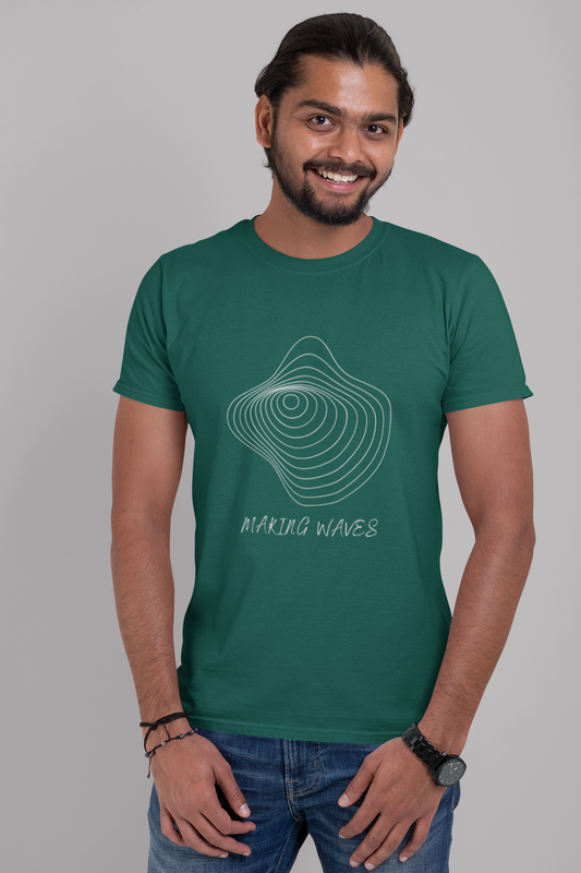 Making Waves Round Neck Classic T-Shirt