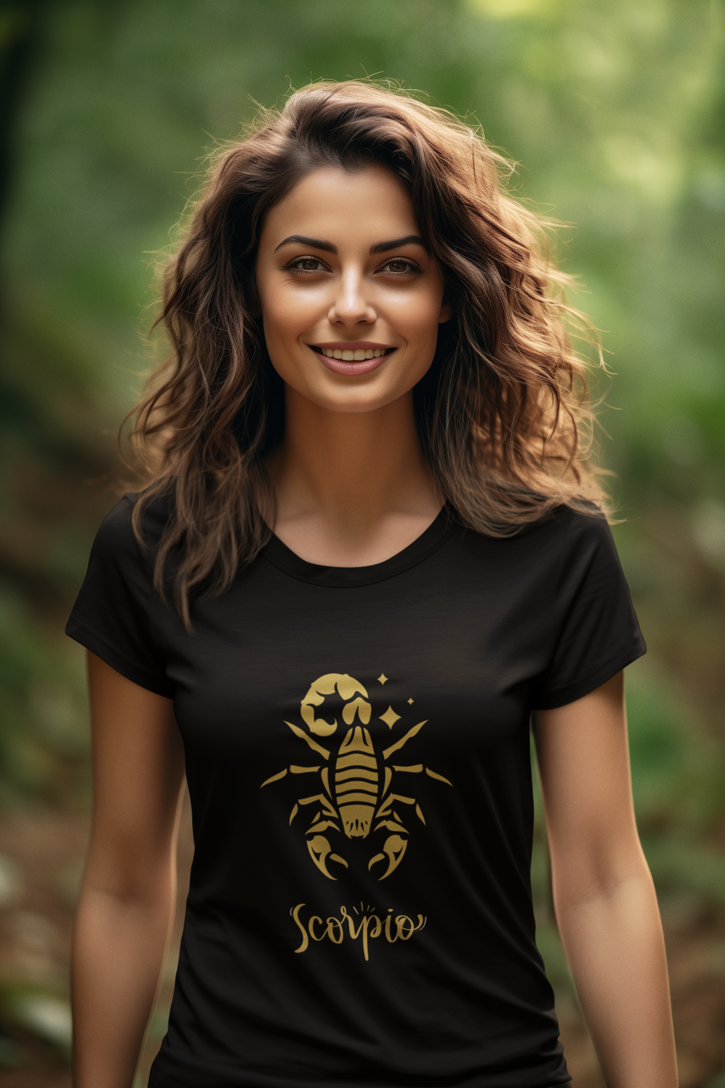 Scorpio Zodiac Female Round Neck T-Shirt