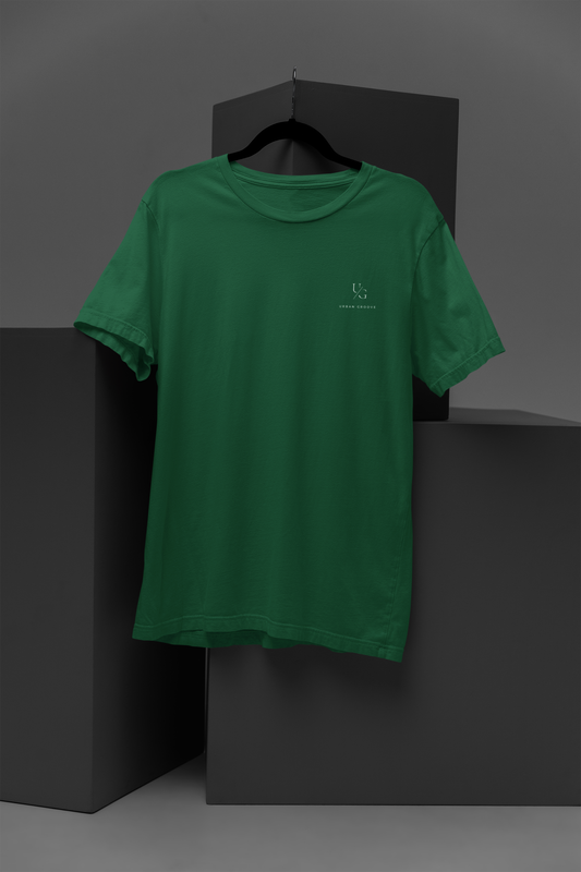 Round Neck Solid Bottle Green