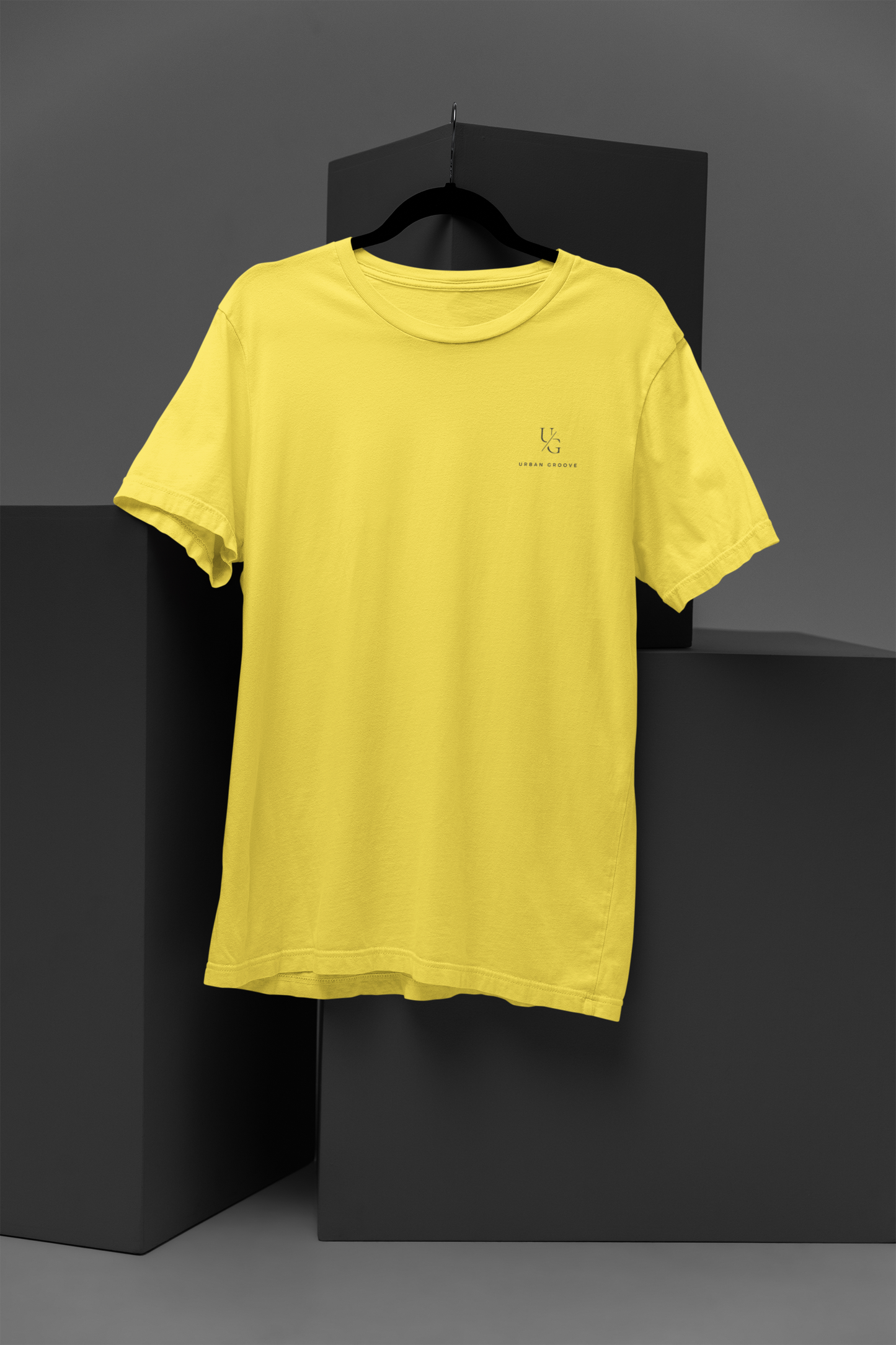 Round Neck Solid New Yellow