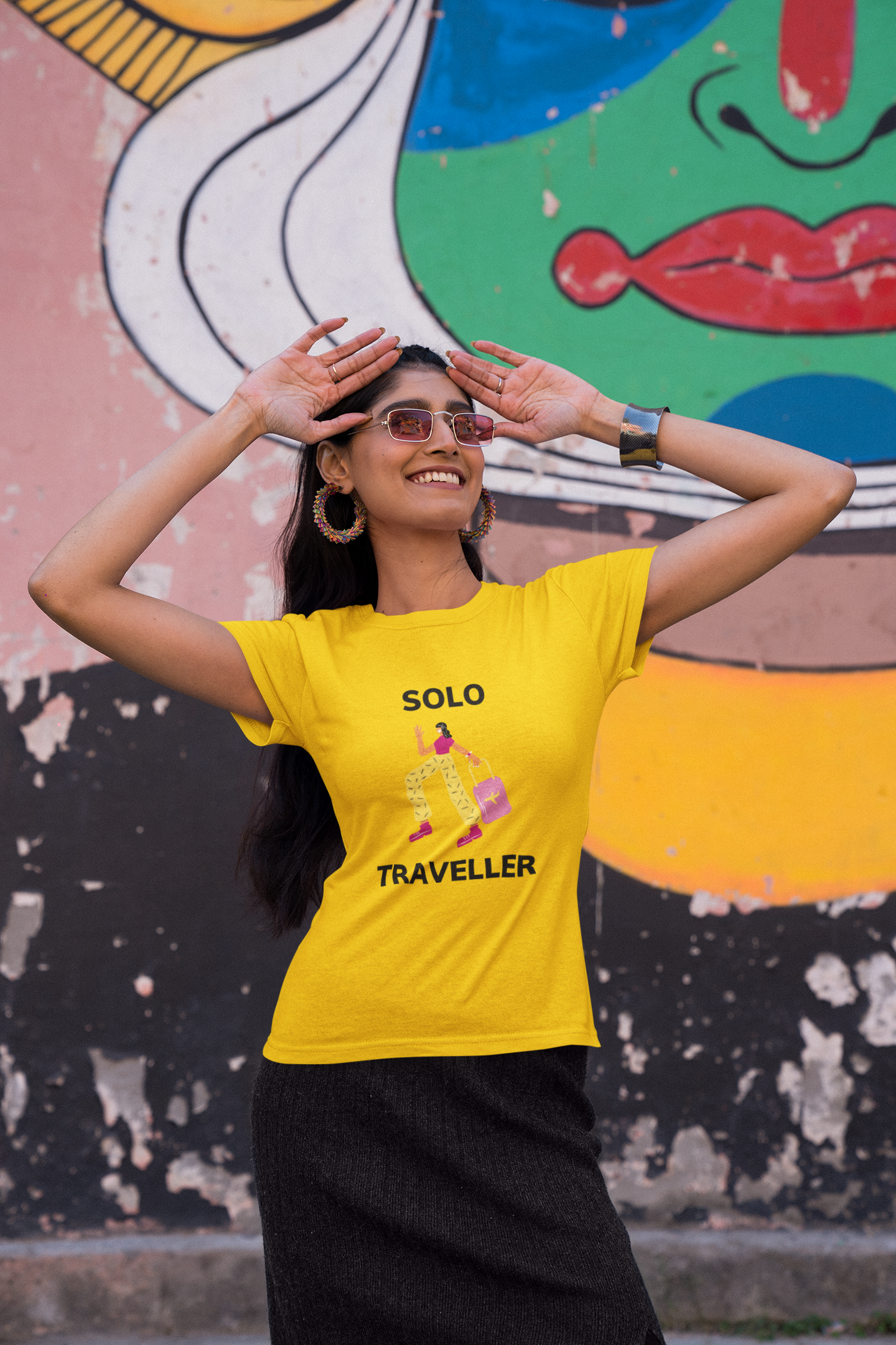 Solo Traveller Round Neck T-Shirt