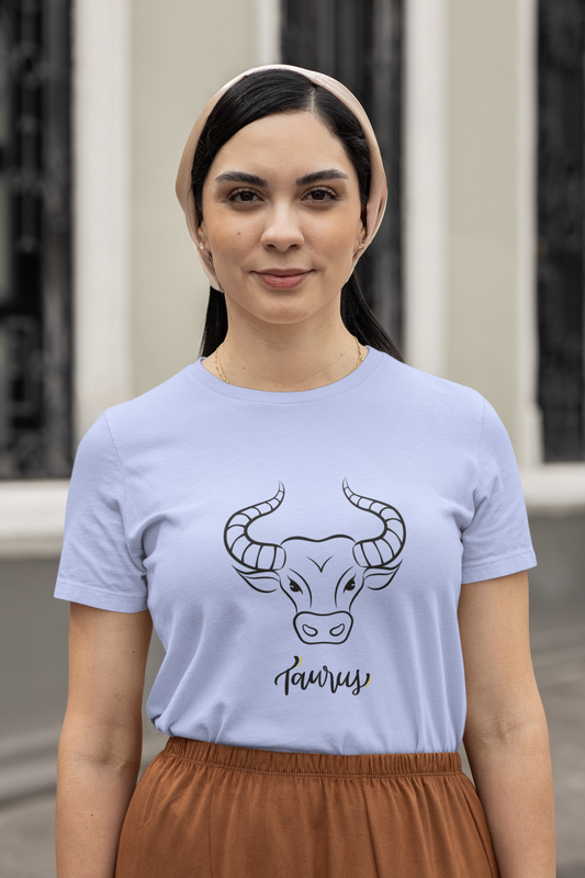 Taurus Zodiac Female Round Neck T-Shirt