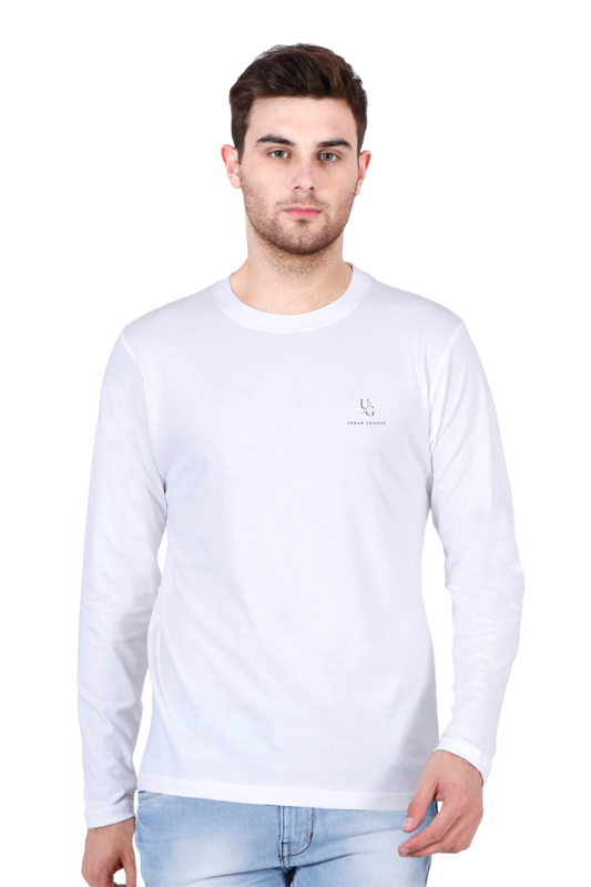 Full Sleeve Plain T-Shirt White