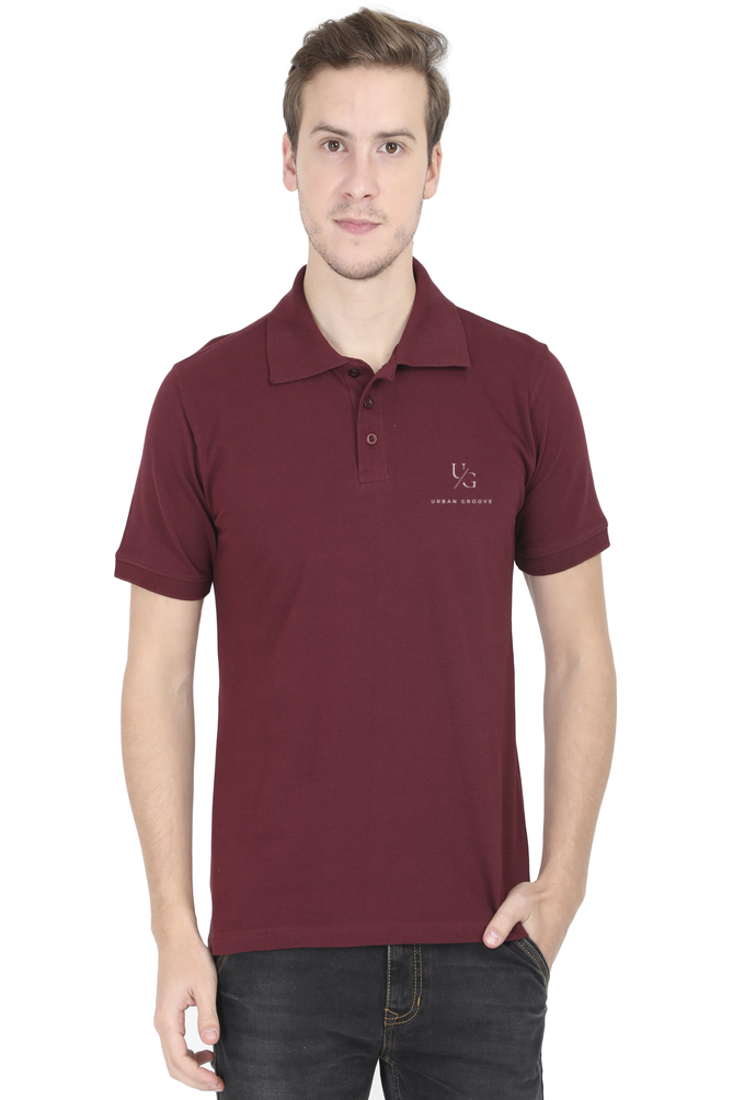 Polo T-Shirt Urban Groove Maroon