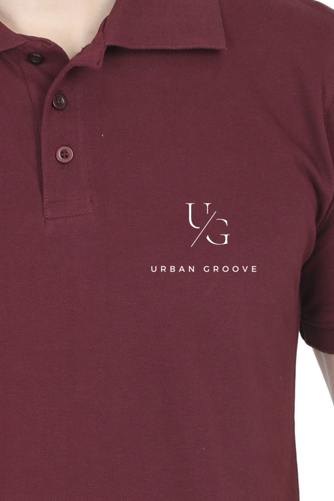 Polo T-Shirt Urban Groove Maroon