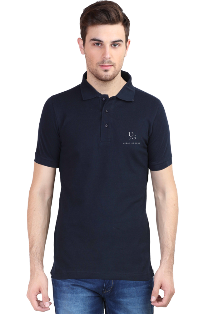 Polo T-Shirt Urban Groove Navy Blue