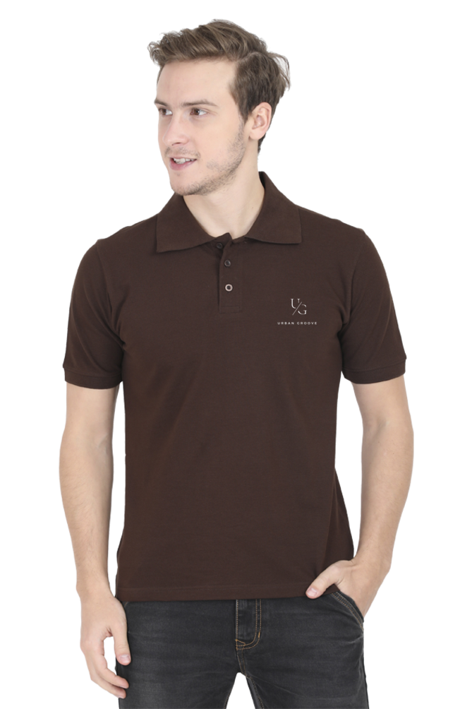 Polo T-Shirt Urban Groove Coffee Brown