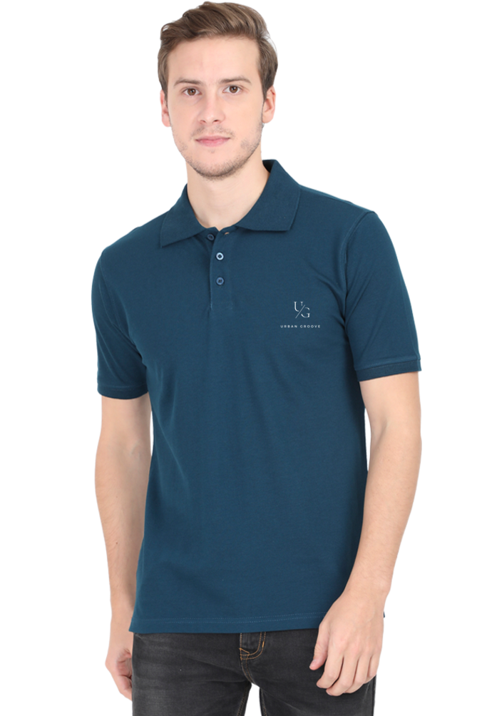 Polo T-Shirt Urban Groove Petrol Blue